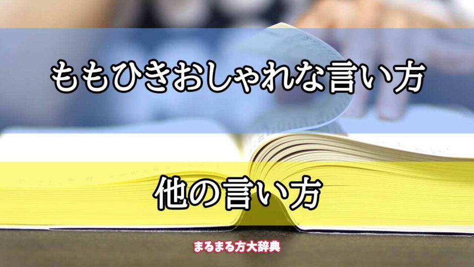 「ももひきおしゃれな言い方」の他の言い方【プロが解説！】