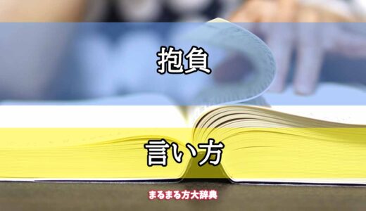 「抱負」の言い方【プロが解説！】