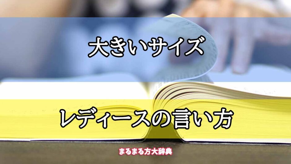 「大きいサイズ」のレディースの言い方【プロが解説！】