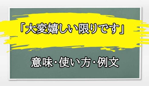 「大変嬉しい限りです」の例文と意味・使い方をビジネスマンが解説