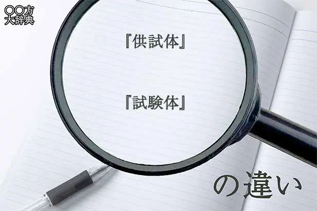 『供試体』と『試験体』の意味と違いとは？分かりやすく講義