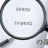 『分社化』と『子会社化』の意味と違いとは？分かりやすく講義