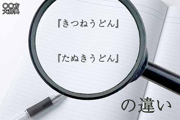 『きつねうどん』と『たぬきうどん』の意味と違いとは？分かりやすく講義